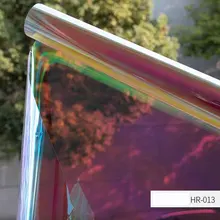 Рождественский косплей DIY Радуга эффект хамелеона Радужная оконная пленка для украшения Хэллоуина домашнего офиса 1,37 м x 1 м