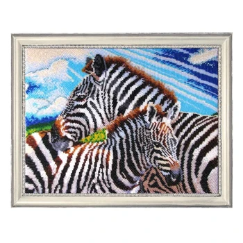 

DIY 3D Diamond Embroidery Cross Paintings Rhinestone Pasted Diamond Painting Tools Kit Animal Zebra Diamond Mosaic Room Decor