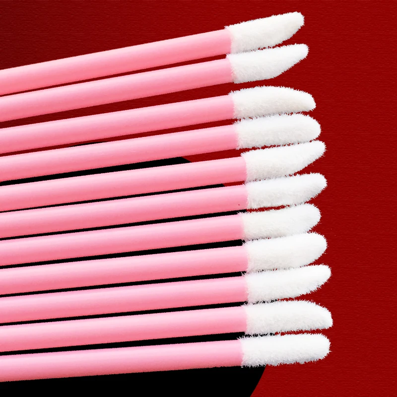 Woman Accessories 50pcs Disposable Lip Brush Wholesable Gloss Wands Applicator Perfect Best Make up Tool HS    _06