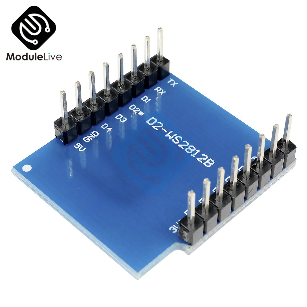 Esp8266 для WeMos D1 WS2812B щит RGB Mini ESP8266 Модульная плата с HT Pins Diy электронная печатная