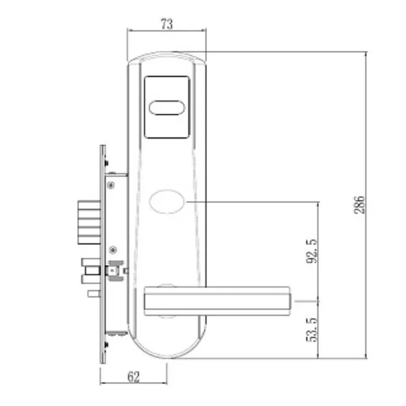 LACHCO Электрический дверной замок RFID карта с ключом электронный дверной замок для офисное помещение дома отель смарт-вход L16018SG