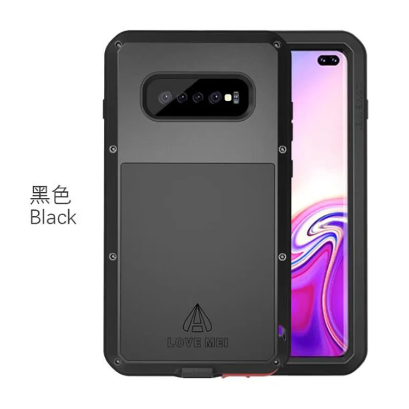 Metal Case For Samsung Galaxy S10 Plus E S10E A8 A6 2018 Shockproof Full Body Glass Armor Cover sFor Samsung S10 Plus Case S10E