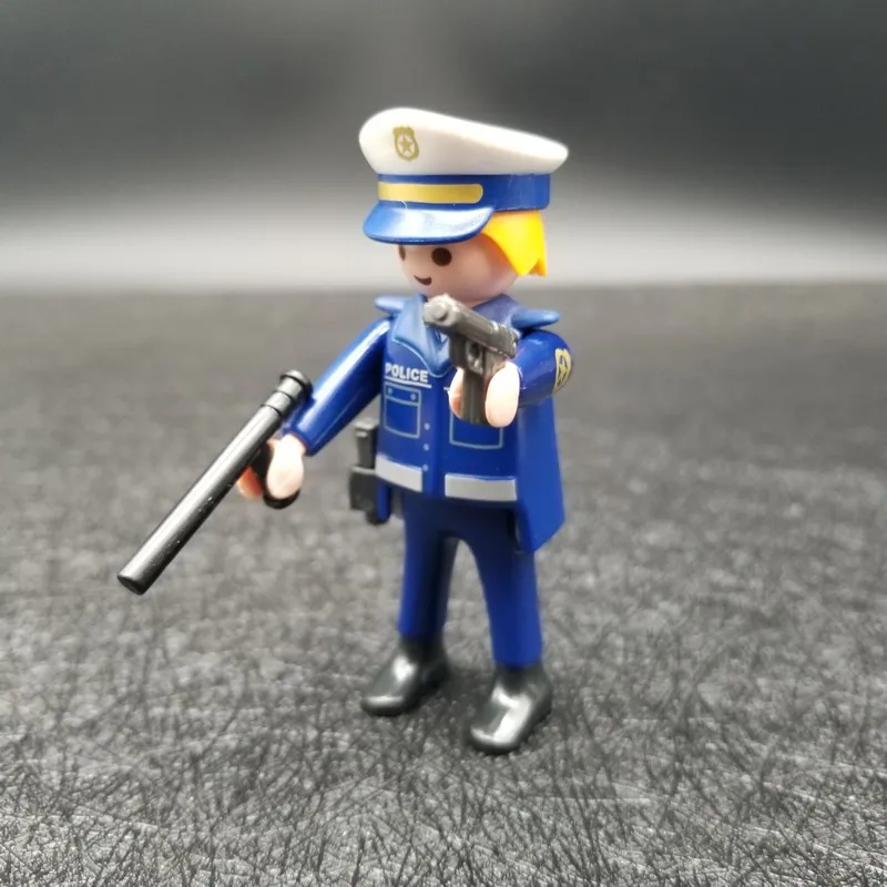 Playmobil Набор фигурок милые Polioce военные игрушки модельные куклы кирпичи игрушки MOC для детей игрушки X020