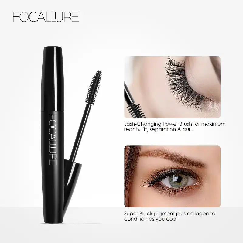 Professional Volume Curled Lashes Black Mascare Waterproof Curling Tick Eyelash Lengtheing Eye Makeup Mascara By Focallure Mascara Bottle Mascara Boxmascara Brush Aliexpress