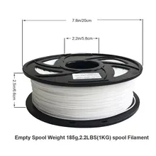 2019 nouvelles pièces d'imprimante 3D 1 KG/roll 1.75mm PLA Filament plastique blanc noir couleur 3D matériaux d'impression(China)