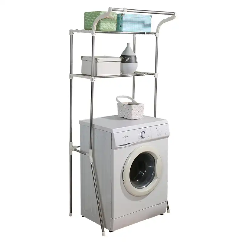 estante de metal de 2 niveles para