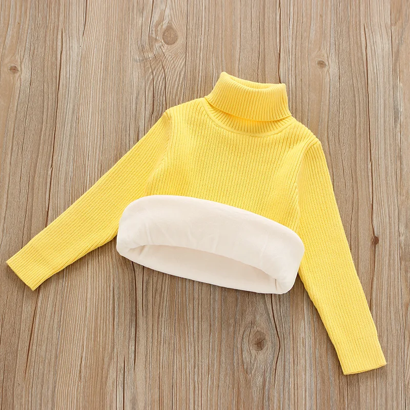 

Children's Sweaters, Plush Turtleneck Sweaters, Autumn and Winter Warm Tops, Sweaters.