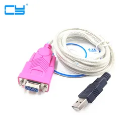 Cable de PL-2303 serie RS232 DB9, Pin hembra a USB 2,0, USB a COM para Windows 98/2000/Win XP/Vista/MAC EM88, 120cm, 4 pies