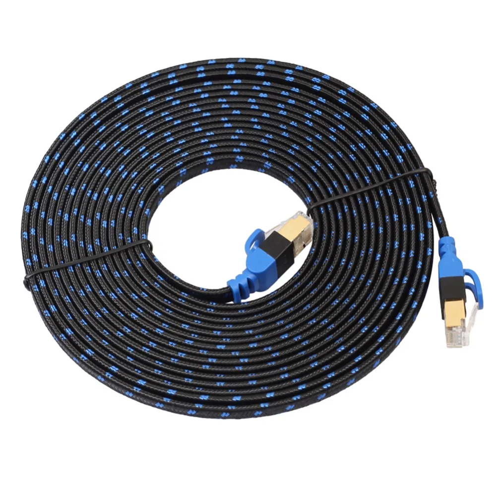 Cat 8 Ethernet Cable 6m, High-speed Gigabit Braided Rj45 Lan Patch