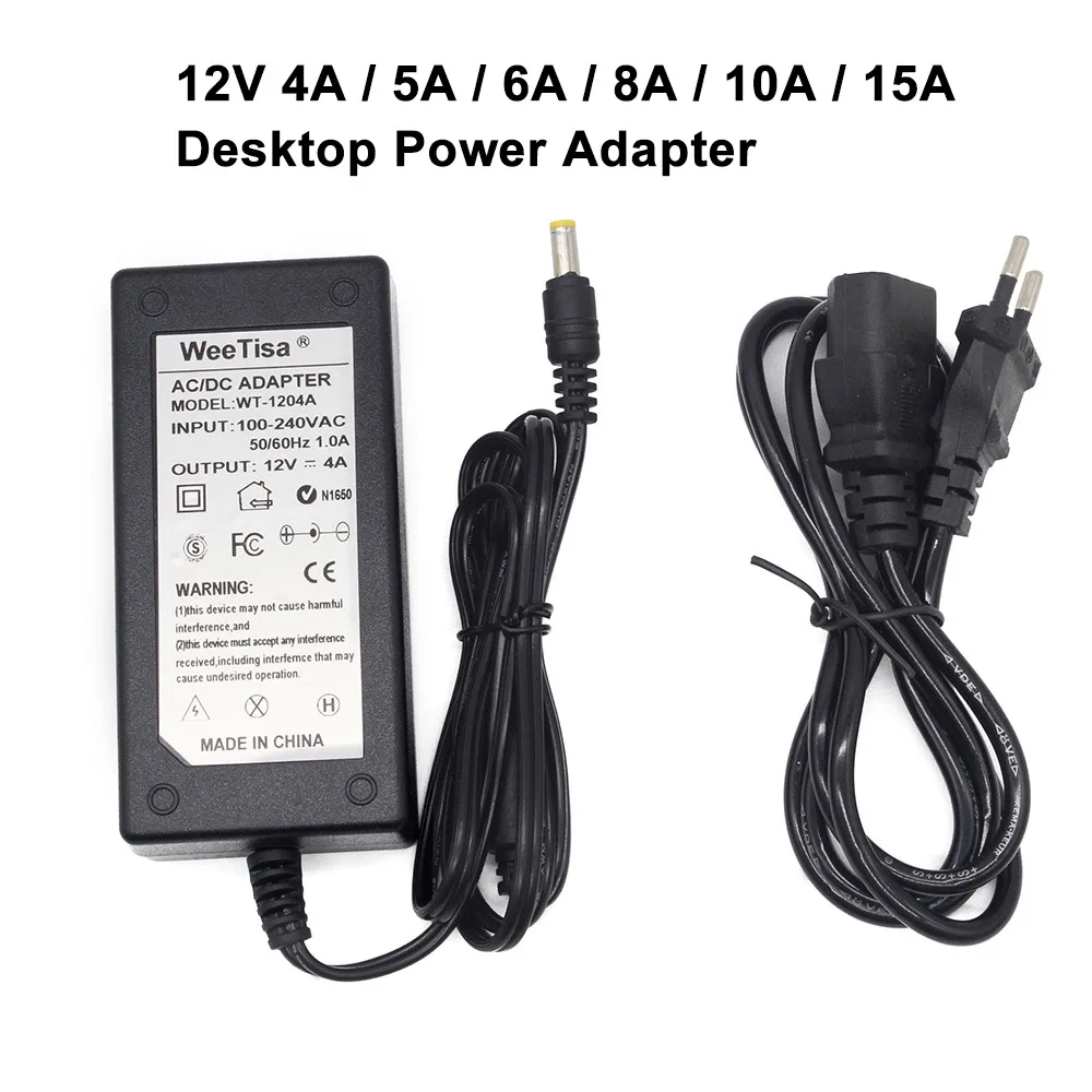 12 V адаптер питания 1A 2A 3A 4A 5A 6A 8A 10A 15A 12 вольт источник питания AC 110V 220V к DC 12 V светодиодный трансформатор для светодиодной ленты