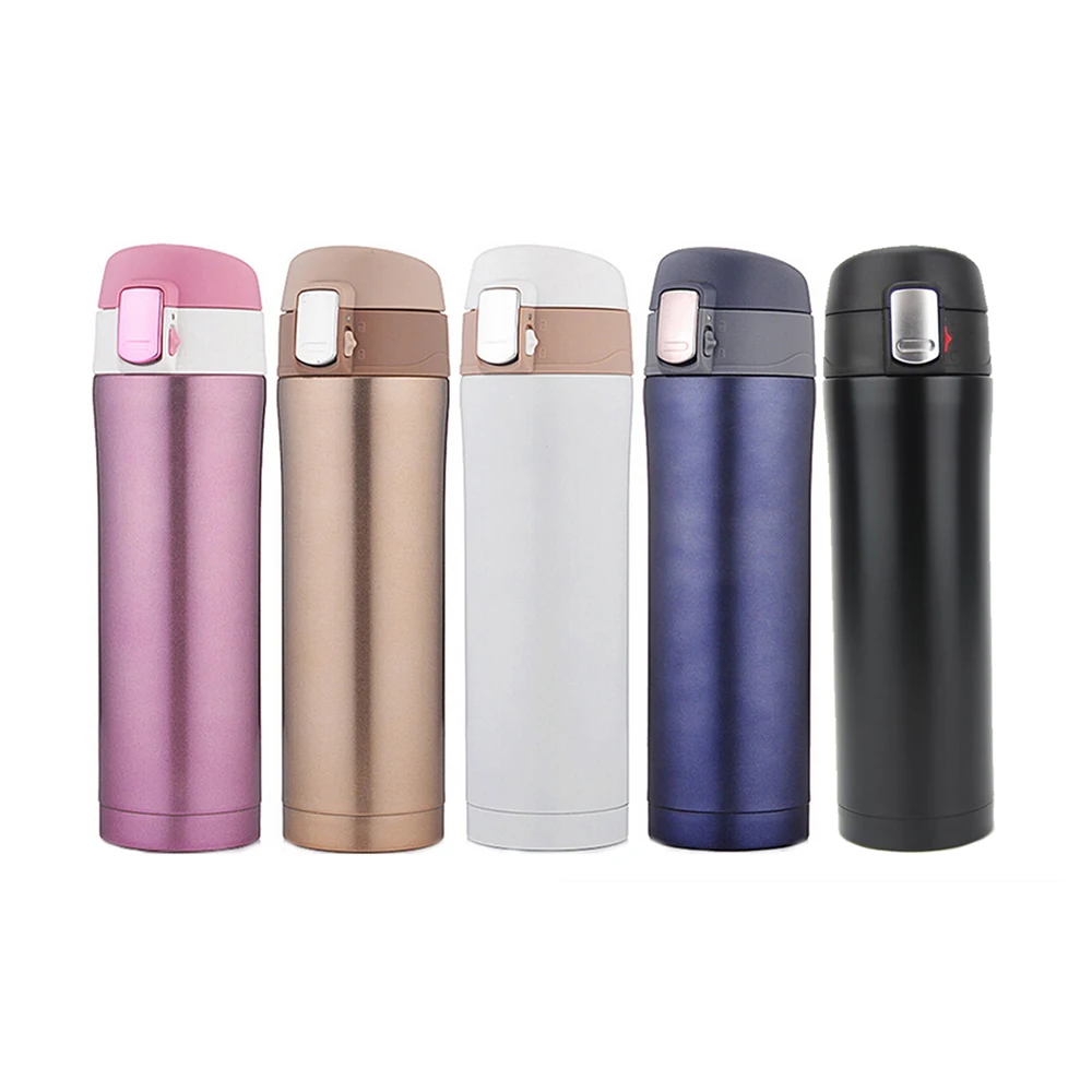 Best 500mL stainless steel thermos Mug Vacuum Cup Flasks Thermoses Thermal Bottle vacuum flask water bottle 4 Colors