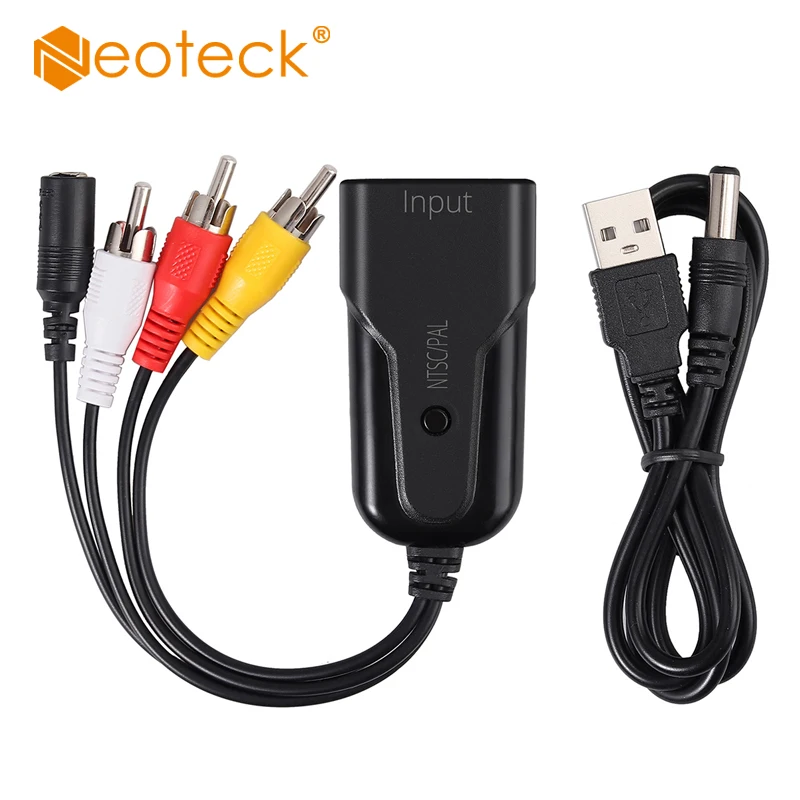 Neoteck HDMI в RCA кабель аудио видео конвертер AV 1080P для Roku потоковая палка поддерживает