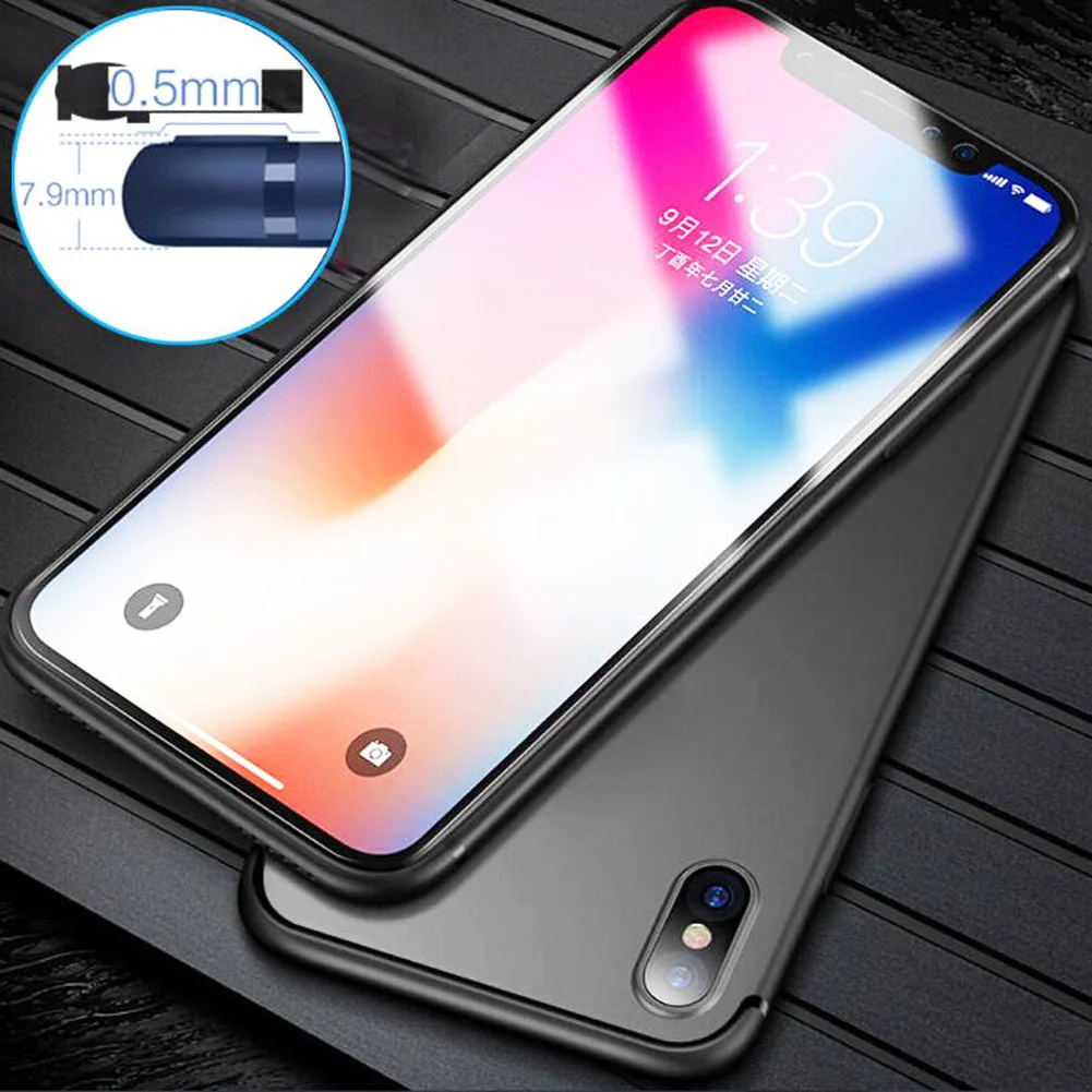 Jetjot Silicone Case For iPhone XS Max Cover 7 8 Plus X XR Ultra Slim Silicone Cover For iPhone Case For iPhone XS/XS Max/XR
