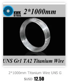 2.5*1000 мм Титановые проводы uns gr1 ta2 чистый Титан ti Провода промышленности или DIY Материал Бесплатная доставка