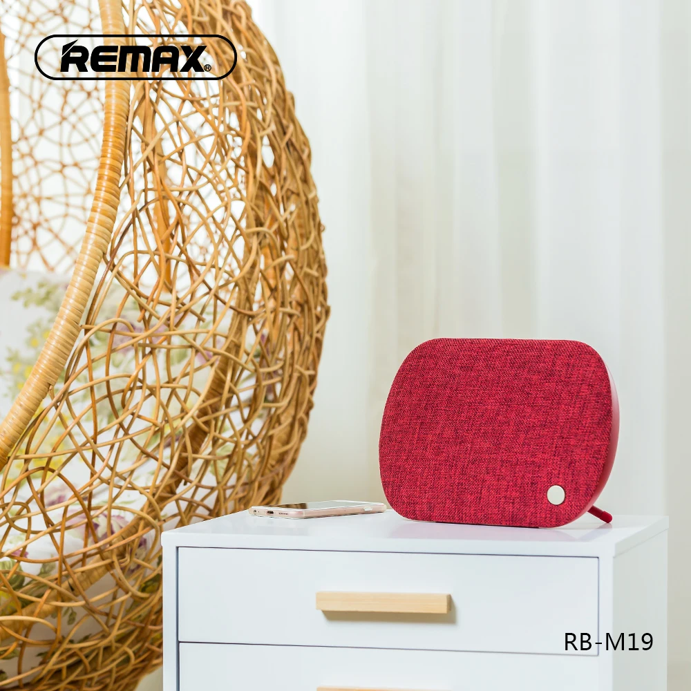 Remax RB M19 волоконный беспроводной Bluetooth Spekaer 4 2 Настольный тканевый HIFI bluetooth динамик
