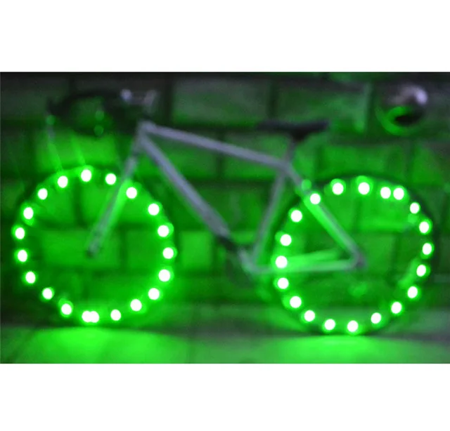 Cheap 20Led bike light Steel Light Mountain Bike Night Riding String Lights Wheel Lights cool bike accessories PC material 3