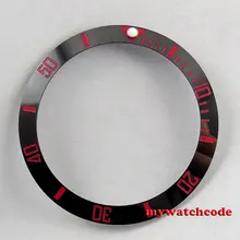 38 мм черный керамический Безель красных следов вставка для 40 мм sub мужские часы B29