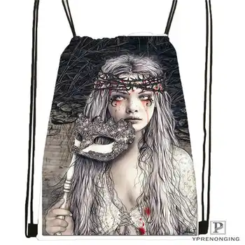 

Custom Victoria Frances Drawstring Backpack Bag Cute Daypack Kids Satchel (Black Back) 31x40cm#180611-01-31
