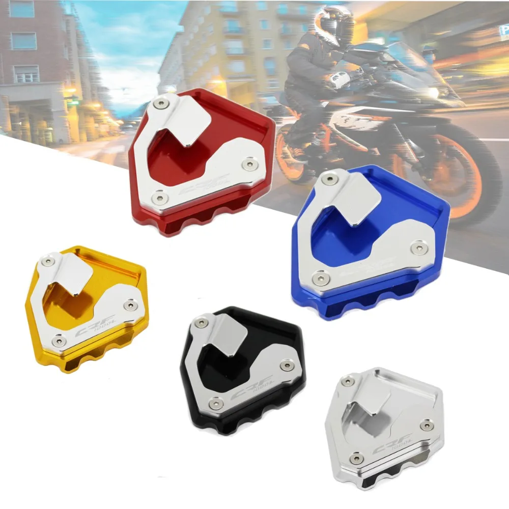 

Motorcycle Kickstand Extension Plate Foot Side Stand Enlarge Pad For HONDA CRF1000L HONDACRF1000L CRF 1000L CRF1000 L
