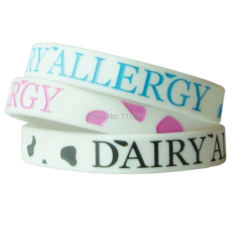 300pcs Dairy Allergy Wristband Silicone Bracelets Free Shipping By 300pcs Dairy Allergy Wristband Silicone Bracelets Free Shipping By Fedex In Cuff From Jewelry Accessories On Aliexpress Alibaba Group