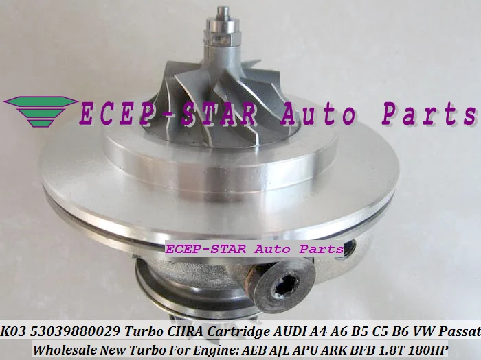 K03 53039880029 Turbo CHRA Cartridge Turbocharger Core For AUDI A4 A6 B5 C5 B6 VOLKSWAGE Passat 1.8T AEB AJL APU ARK BFB 180HP (1)
