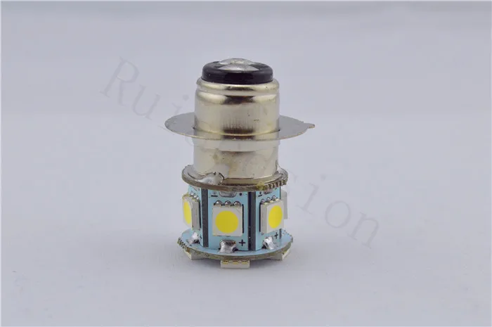 6V 12V No-polar H6M P15D 12SMD 5050 светодиодный мотоцикл 0,6 W 300LM Высокий/Низкий двухлучевой противотуманный светильник 1 шт