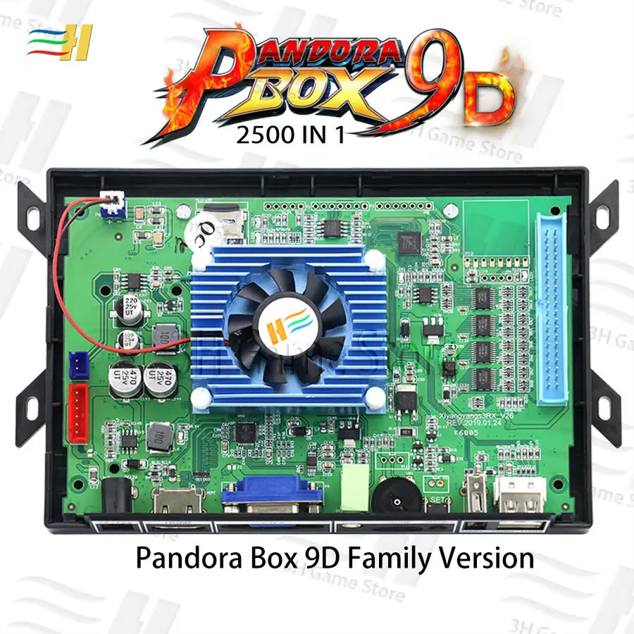 Pandora Box 9d 2500 В 1 семейная версия материнская плата может 3P 4P игра для видеоигр аркадная консоль машина 3d tekken mortal kombat