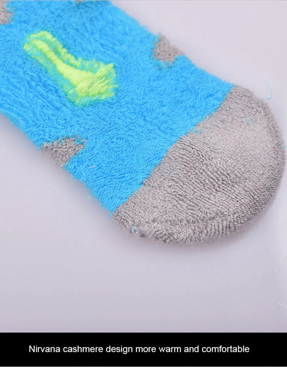 GOBYGO Лыжные носки зимние теплые детские мужские и женские уличные носки для велоспорта, сноубординга, походов, спортивные носки толстые Термо носки