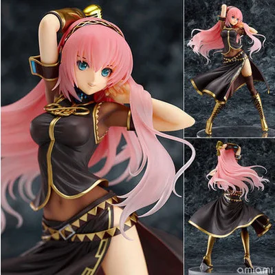 

Free Shipping 9" VOCALOID Hatsune Miku Anime Megurine Luka 1/7 Scale Boxed 23cm Sexy PVC Action Figure Model Doll Toys Gift