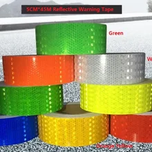 ПВХ самоклеящаяся светоотражающий, светящийся лента безопасности светоотражающие украшение Стикеры для грузовика пикапа, можно использовать при подставки-держатели для портативных устройств