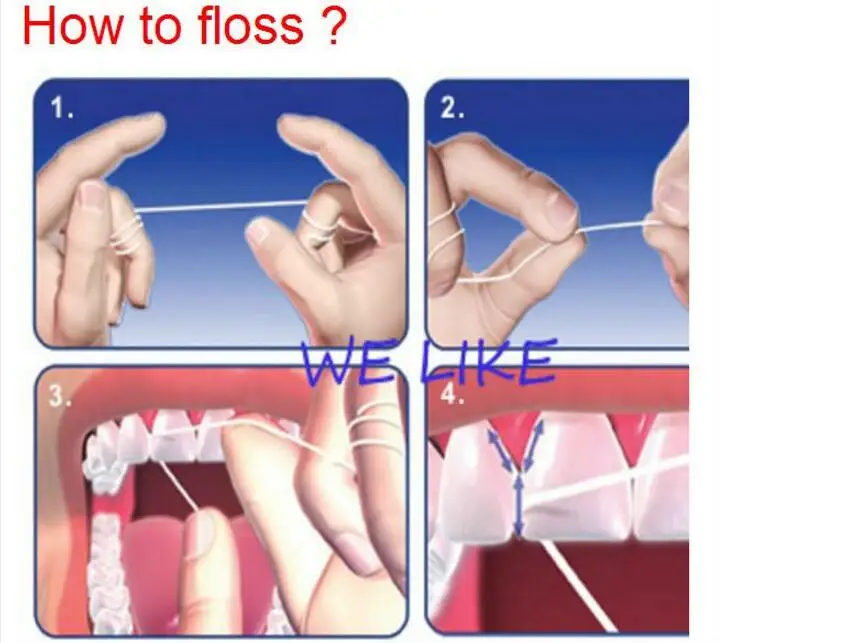 30 шт. 50 м микро воск аромат мяты Зубная нить Межзубные щётки Зубы Придерживайтесь Зубочистки Вышивка Крестом Нить Палочки Гигиена полости рта очистите провод