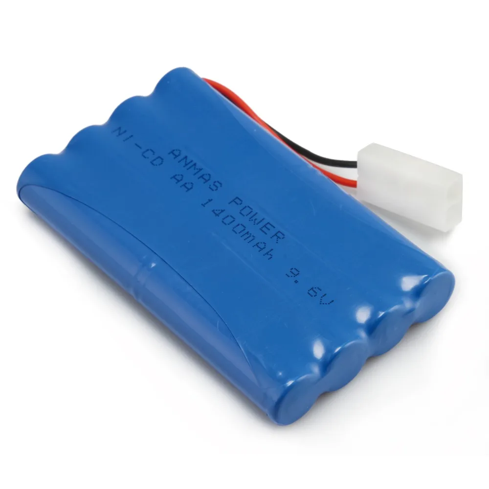 1x Anmas Power 9.6V 1400mAh AA Battery Rechargeable NiCd Batteries Tamiya Plug Remote Controul Toy Lighting 9.6V Battery