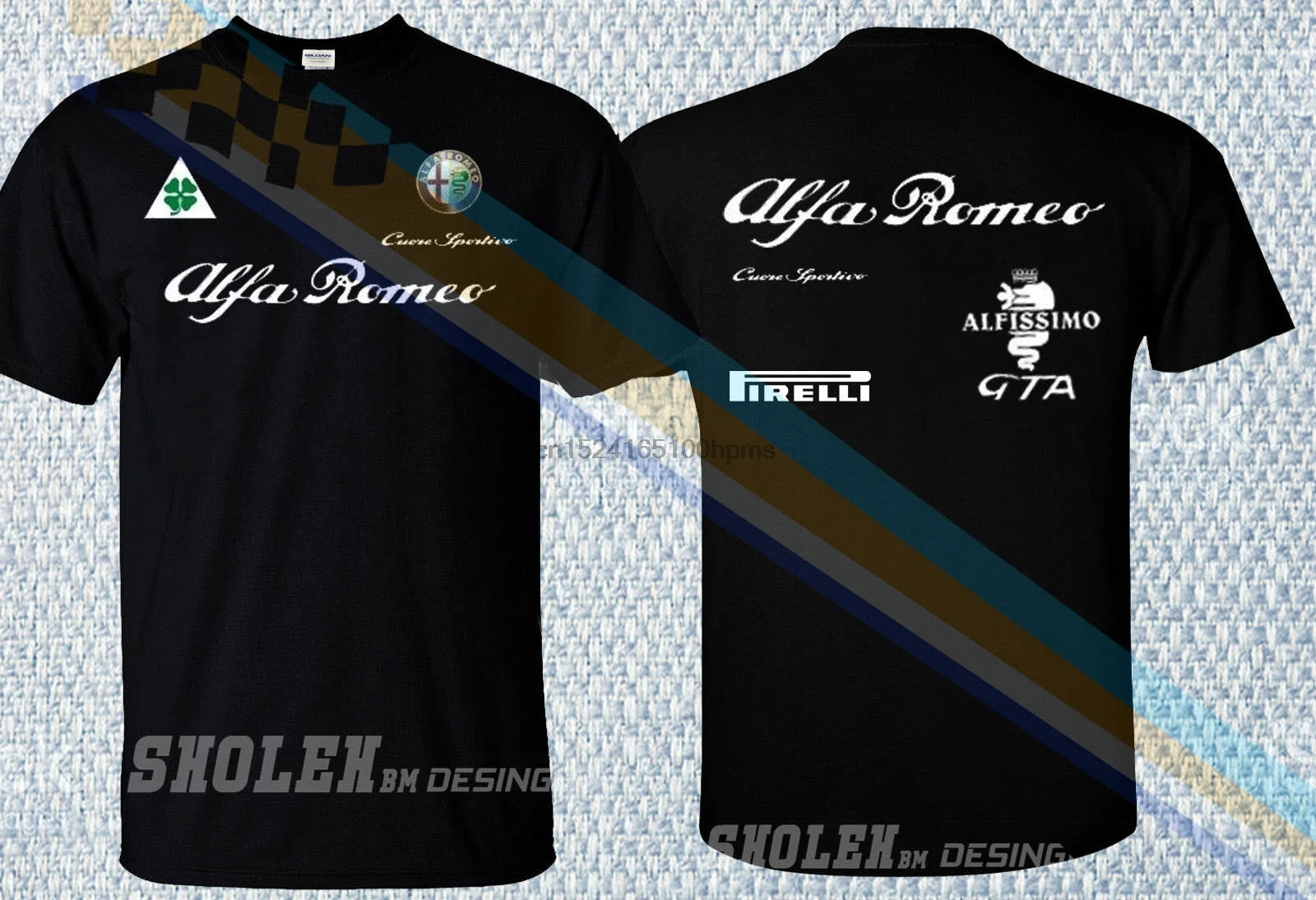

2018 New Limited T Shirt Team Alfa Romeo Gta Rally Moto Sportive Racer All Size ( 1 ) Different Colours High Quality