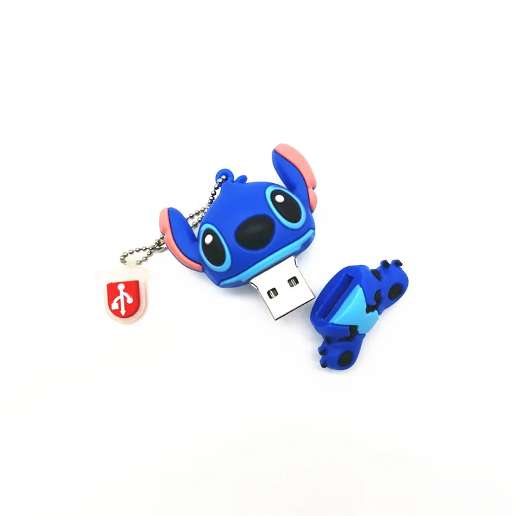 High Speed USB 3.0  Flash Drive 64GB 32GB 16GB 8GB 4GB cartoon Stitch Pen drive flash card Memory stick lovely U Disk pendrive flash drive