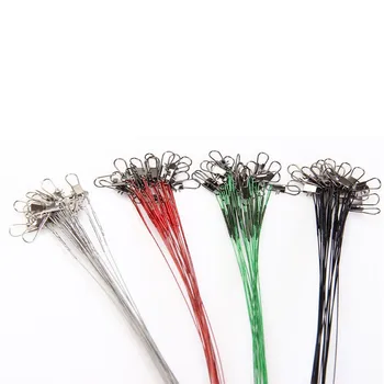 

60pcs Fly Fishing Line 15cm/20cm/25cm With Stainless Steel Fishing Lure Lines Trace Wire Leader Swivel Tackle Bait Pescaria Line