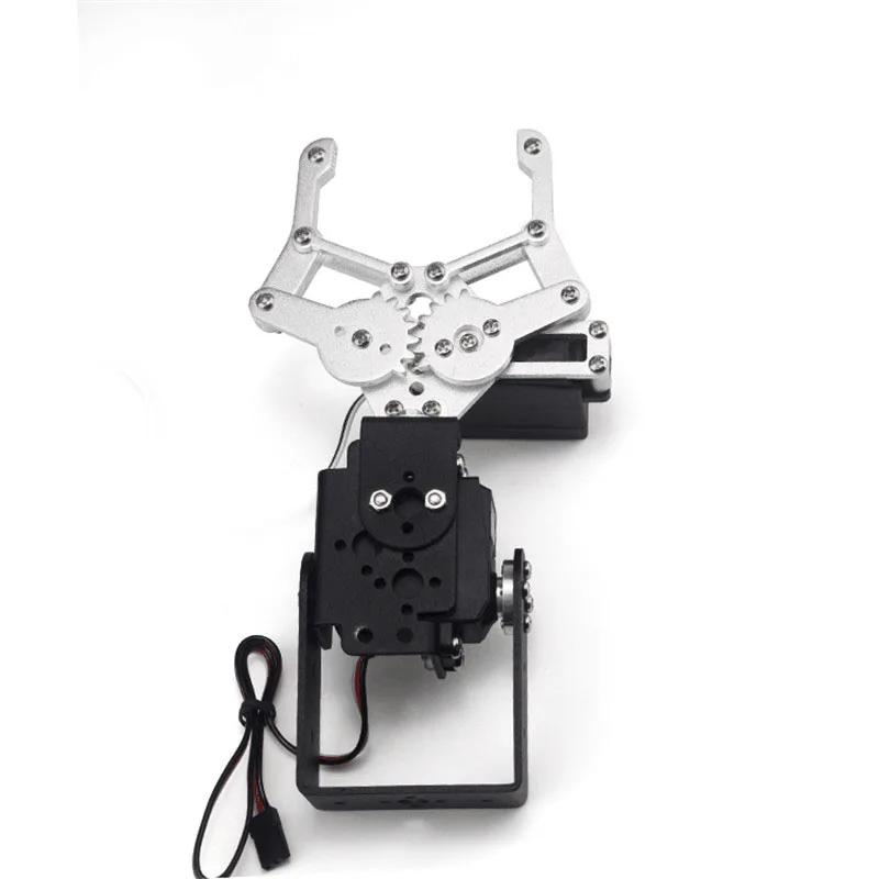 1 Set 2 Dof Metal Robot Arm Clamp Claw Talon Paw Mount Kit Per Robot Arm Manipolatore Robotico Basato Su Arduino Part Accessorio Toy