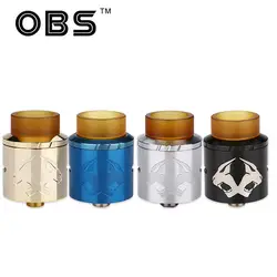 Просвет OBS Cheetah 2 RDA распылитель OBS ввиду танк 24 мм с пей потека и средний поток воздуха Большой Vape облако бак электронной сигареты