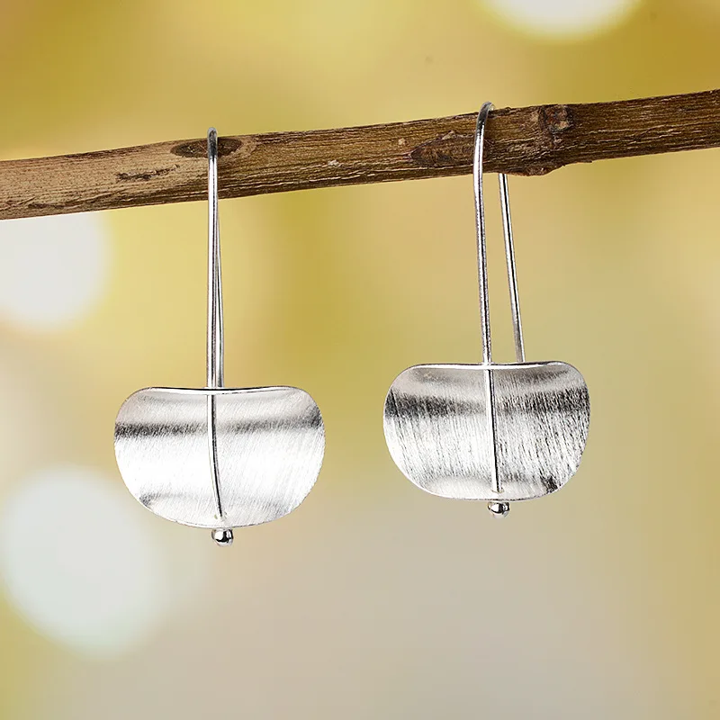 

925 Sterling Silver Gemoetric Stud Earrings For Women Luxury Wedding Jewelry Sterling-silver-jewelry eh983