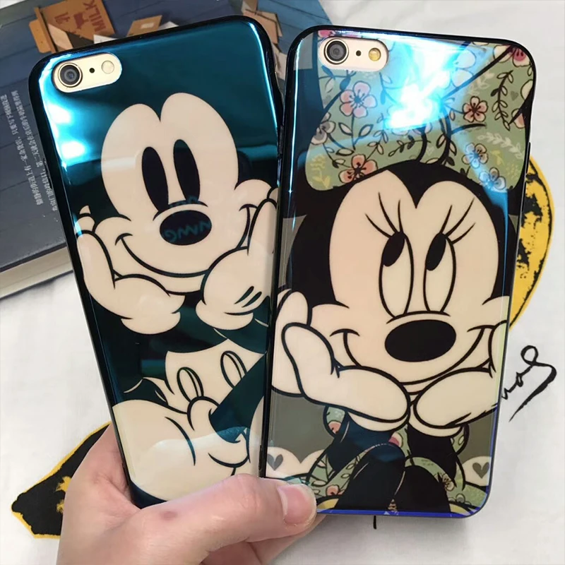 Моды Blu Ray Микки мобильный Телефонные Чехлы для iPhone 7 Plus 8 плюс мягкий силиконовый