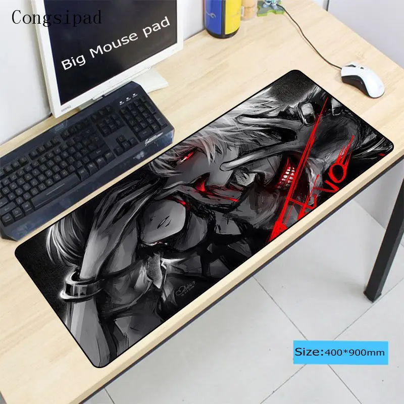 

Congsipad Tokyo Ghoul Anime Customized Support laptop Gaming mouse pad Size for 30X60 30X80 40X90CM Large Lock Edge Mousepads