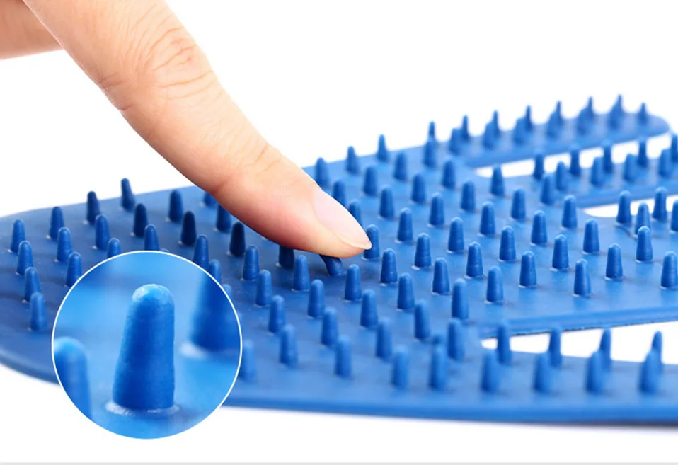 Blue Brush Glove For Animal Cat Cleaning Brush Finger Silicone Gloves For Cats Dogs Pet Hair Remover Glove Grooming              (4)