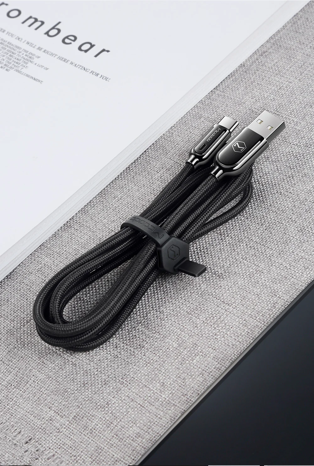 Mcdodo USB кабель type C для samsung Galaxy S10 Plus One Plus QC3.0 Быстрый зарядный телефонный кабель USB C автоматическое отключение зарядного устройства провода
