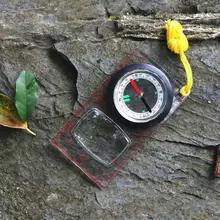 Акриловая Лупа компас шнурок точность измерительные весы линейка Открытый Отдых Туризм Альпинизм Приключения инструмент выживания