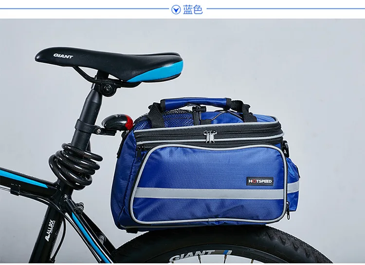 Best 2018 Waterproof Mountain Road Bicycle Bike Bag Cycling Double Side Rear Rack Tail Seat Trunk Bag Pannier seat bag for bike 8