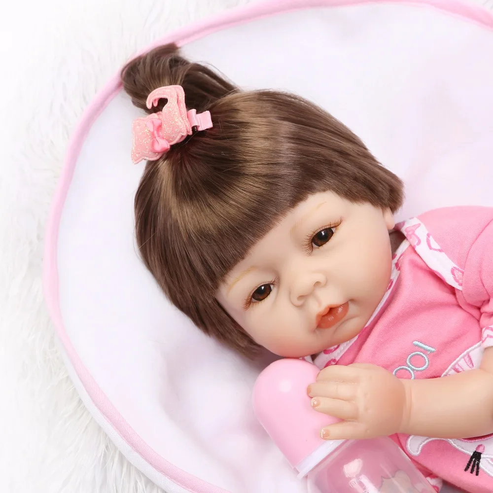 

DollMai bebes reborn girl dolls 22"55cm silicone reborn baby dolls lovely princess doll BJD alive babies bonecas reborn