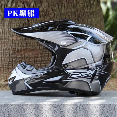 Мотоциклетные шлемы для бездорожья/шлемы для лица/открытый шлем для верховой езды/дорожные шлемы CE - Цвет: Темно-серый