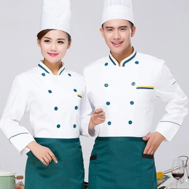 A Baru Musim Panas Dapur Chef Jaket Seragam Lengan Panjang A Baru Musim Panas Dapur Chef Jaket Seragam Lengan Panjang Memasak Pakaian Pendek Hotel Makanan