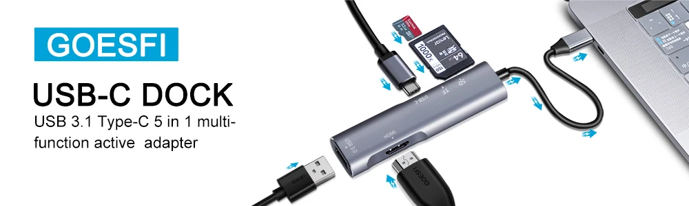 USB Hub C/Thunderbolt 3 к HDMI адаптер для ноутбука Macbook/pro Air/Ipad pro hp Dell lenovo Thinkpad Йога Тип C док