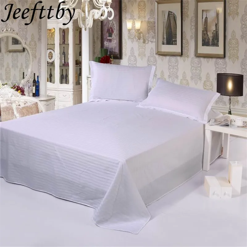 Jeefttby роскошный отель 100% атласное хлопковое постельное белье 1 шт. простыни