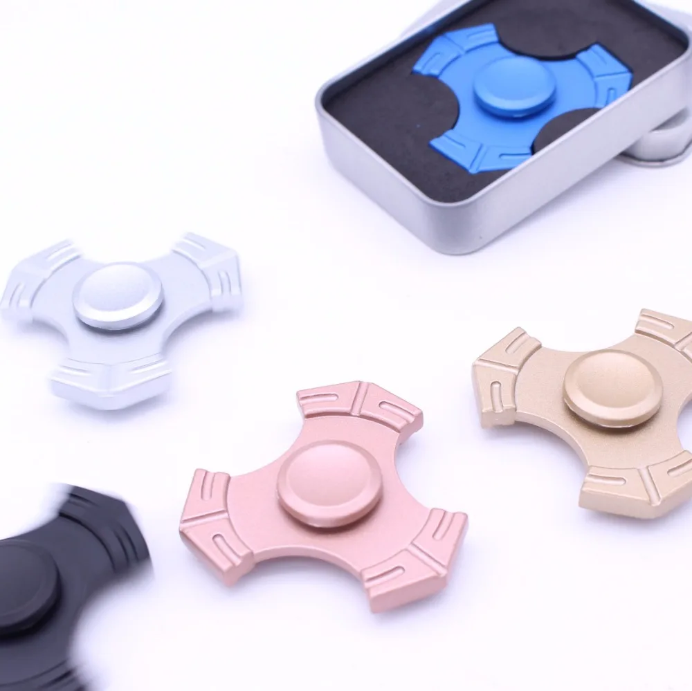 New Metal Fidget Spinner Tri Hand Spinner EDC Fidget Toy For Autism and ADHD Anxiety Stress